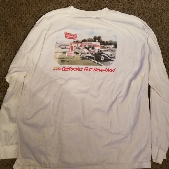 Vintage in and out burger shirt 1985 - Picture 3 of 8